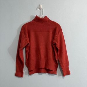 Zaful Orange Turtleneck Sweater